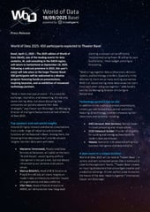 Cover Press Release World of Data 2025 in Theater Basel